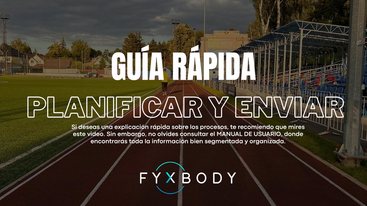 Guía rápida · Planificar y enviar